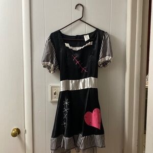 Cute voodoo doll costume spirit Halloween satin tote waist costume